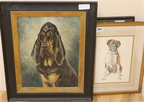 Alan Crisp Portrait of a Bloodhound